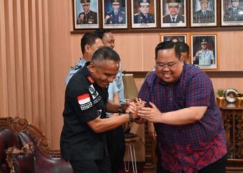 Kepala Kanwil Kemenkumham Sultra saat bersama Ketua Kadin Sultra