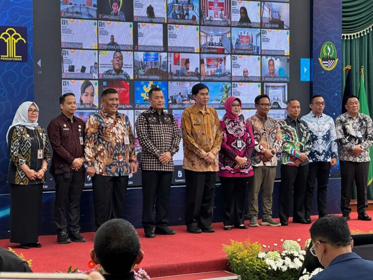 Peluncuran PermenkumHAM Nomor 25 Tahun 2023 tentang P2HAM di Gedung Sate, Bandung Jawa Barat