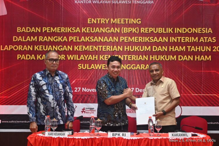 Pelaksanaan pemeriksaan interim laporan keuangan Kemenkumham Tahun 2023