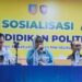 Kesbangpol Konsel saat sosialisasi pendidikan politik