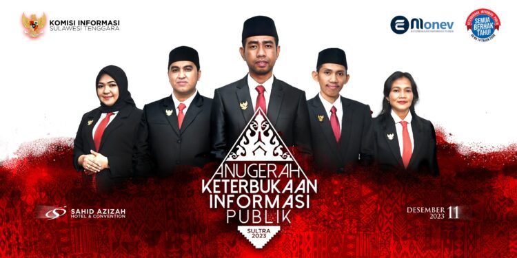 Pamflet kegiatan award KI Sultra