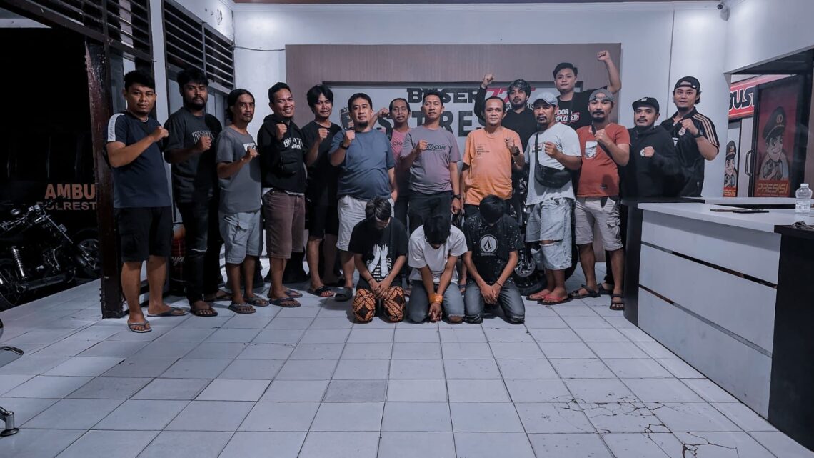 Para pelaku saat diamankan di Polresta Kendari