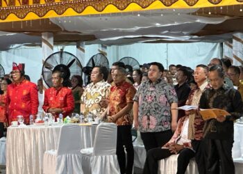 Momen perayaan Natal Kastor Kendari