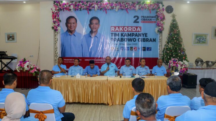 Rapat perdana TKD Sultra konsolidasi menangkan Prabowo-Gibran