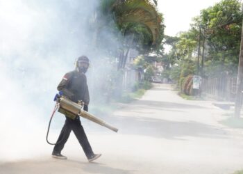 Fogging di Kelurahan Korumba Kecamatan Mandonga