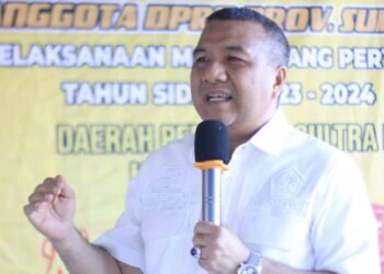 Aksan Jaya Putra (AJP) di salah satu kesempatan Reses Kota Kendari