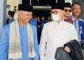 Ketua FKUB Konsel, Syekh Djunaidi Arrisalah Al Asror saat bersama Bupati H. Surunuddin Dangga