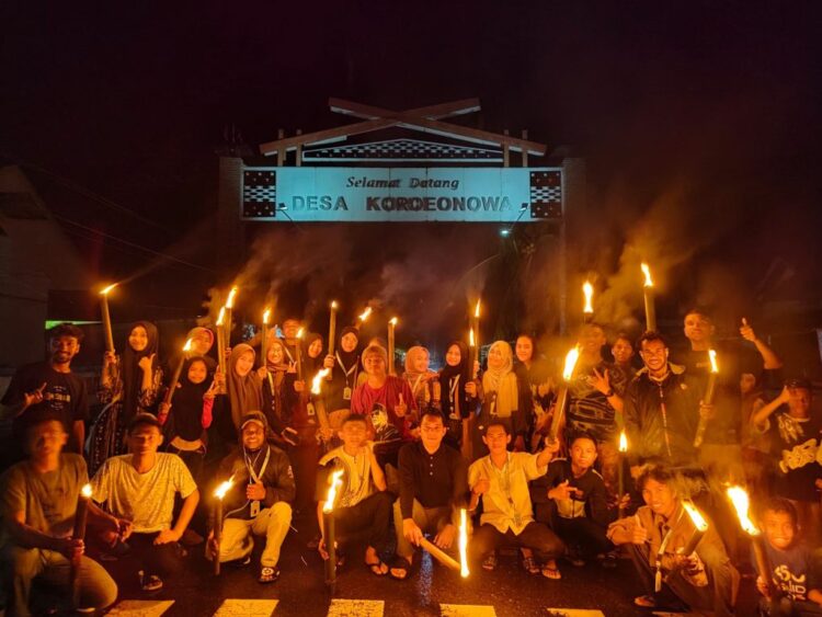 Pawai Obor di Kabupaten Wakatobi