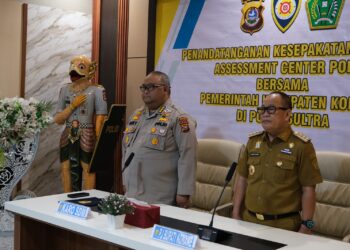 Biro SDM Polda Sultra bersama Pemkab Konawe saat penandatanganan MoU