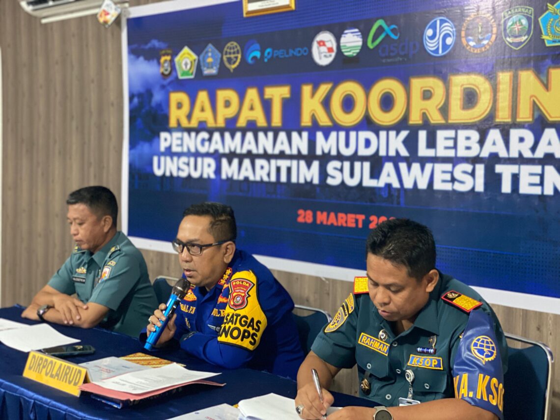 Dir Polairud saat memimpin Rakor lintas sektoral