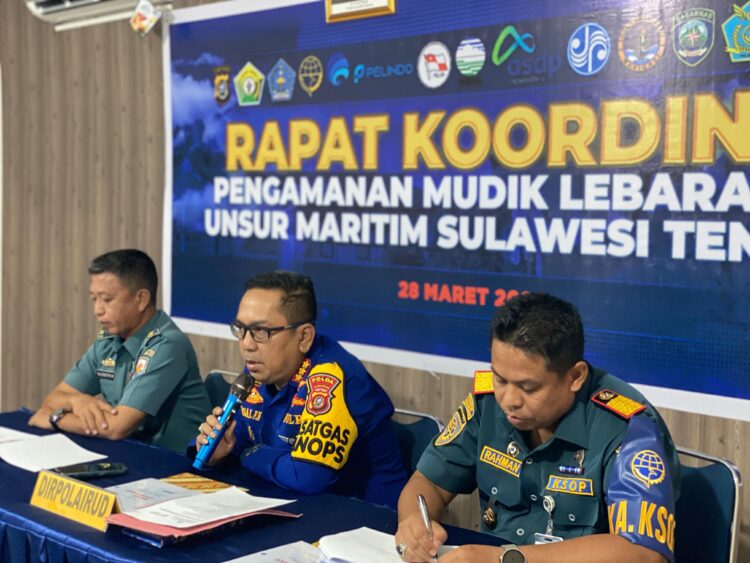 Dir Polairud saat memimpin Rakor lintas sektoral