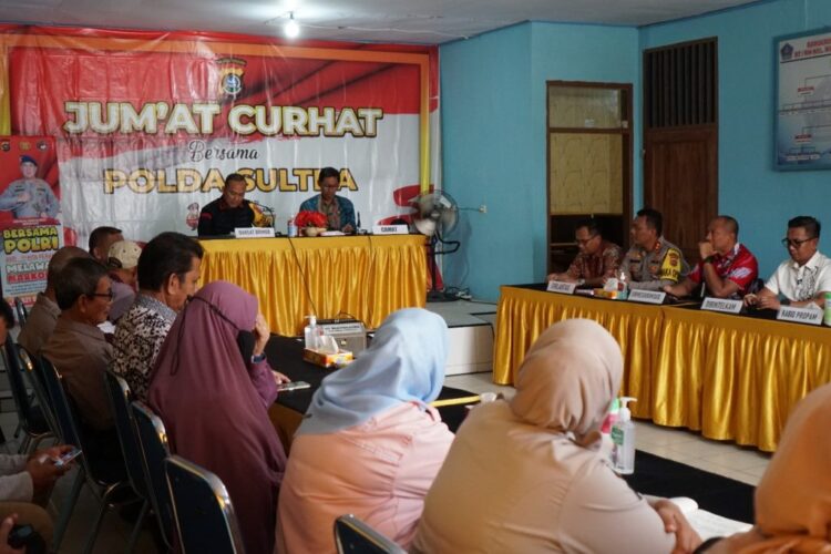 Jumat Curhat Polda Sultra, bersama warga Kelurahan Mokoau (Polda Sultra)