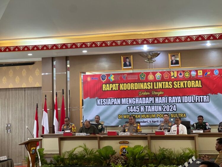 Polda Sultra saat menggelar Rakor lintas sektoral (Polda Sultra)