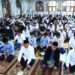 Suasana shalat ied di Masjid Al Ikhlas Mabes Polri (Humas Polri)