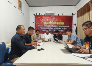 KPU Konsel saat membuka penyerahan dukungan calon independen