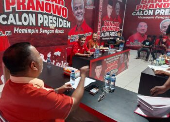 AJP saat sesi wawancara tim penjaringan dari PDI Perjuangan