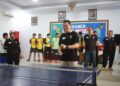 Kapolresta Kendari saat membuka turnamen Tenis Meja