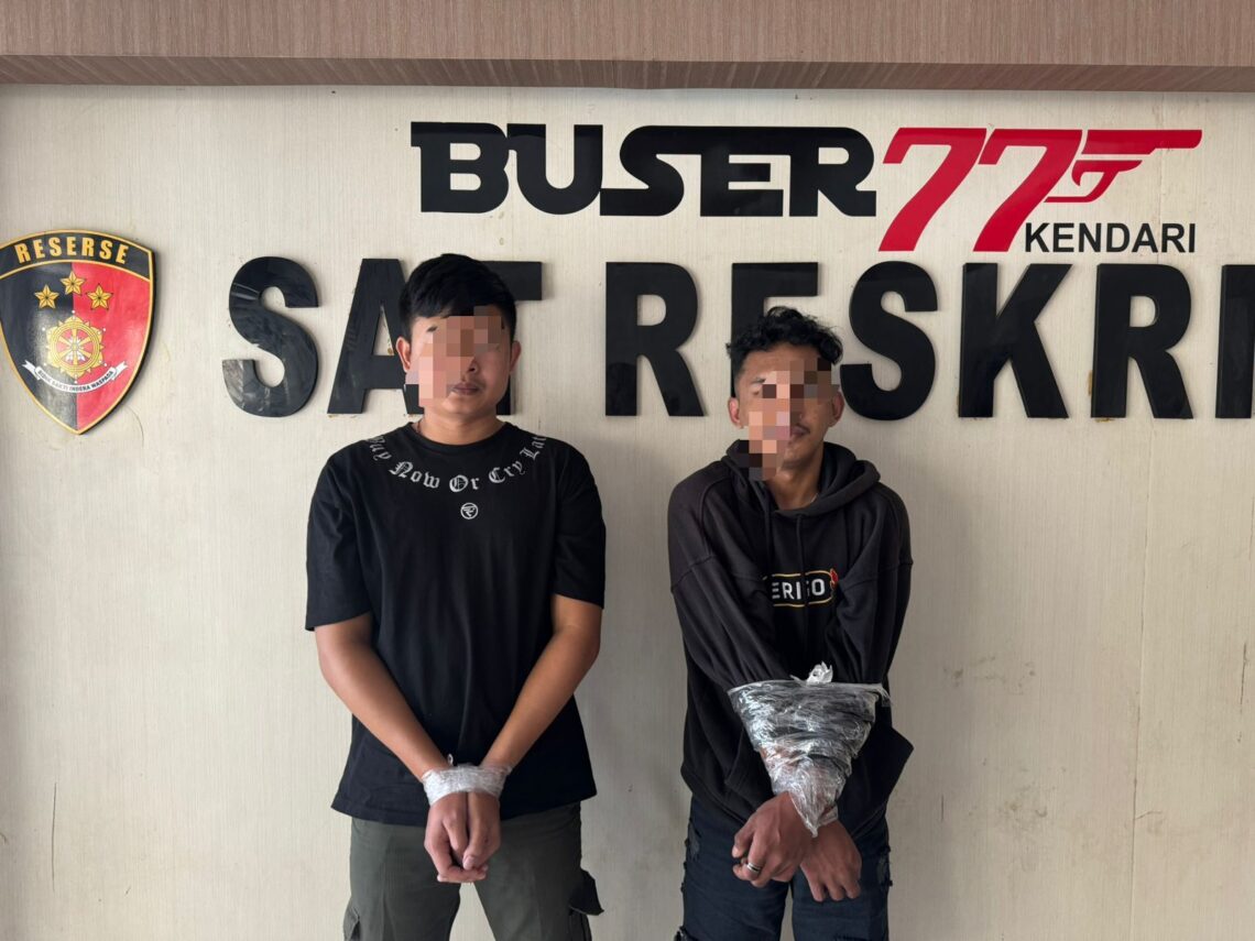 Polisi Ungkap TP Curanmor, Pelaku Beraksi di Kendari Motor Dijual ke Buton Utara 10 Dua pelaku Curanmor saat diamankan Polresta Kendari