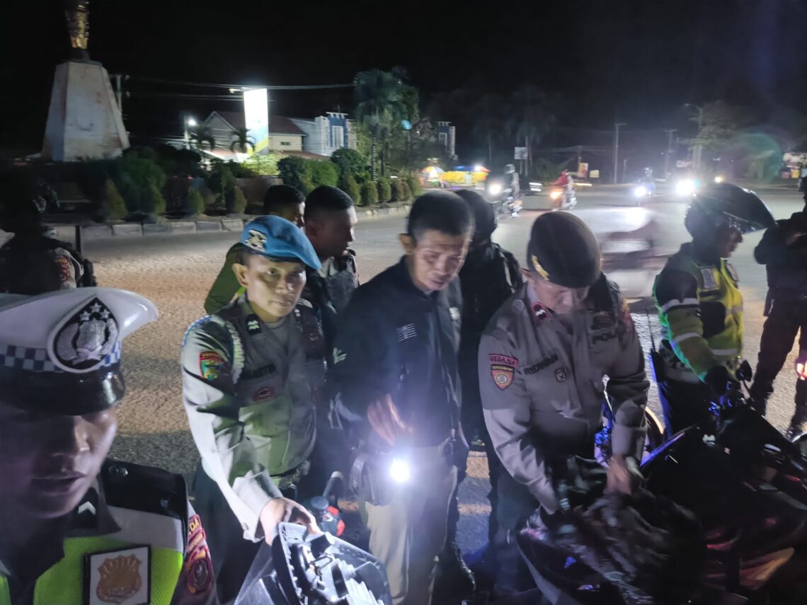 Patroli Cipkon, Polresta Kendari Berhasil Amankan 10 Motor Brong dan Miras 10 Patroli Cipkon di wilayah hukum Polresta Kendari