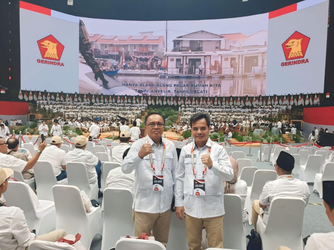 Diberi Penguatan Oleh Prabowo Subianto, Sudiro-Rauf Yakin Menang Pilkada Konut 10 Sudiro-Rauf saat menghadiri Rapimnas Partai Gerindra