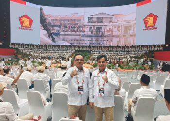 Sudiro-Rauf saat menghadiri Rapimnas Partai Gerindra