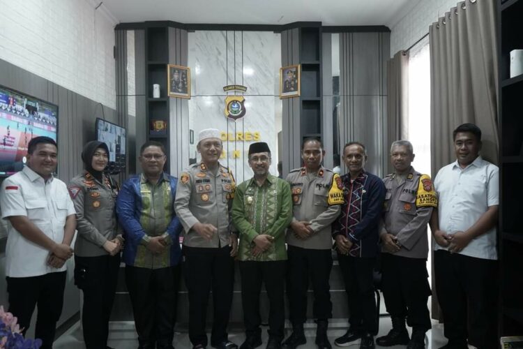 Pjs Bupati Konut saat silaturahmi ke Polres Konut