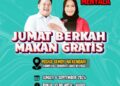 Pamflet Jumat Berkah makan gratis