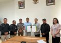 KPU Konsel usai menandatangani perjanjian kerja sama dengan BPJS Ketenagakerjaan