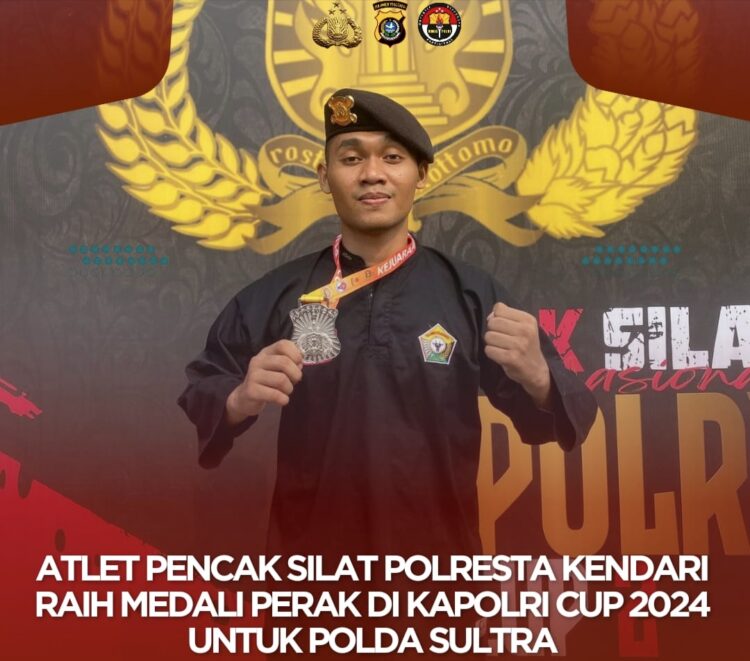 Atlet Pencak Silat Polresta Kendari, Bripda Harya Alimin