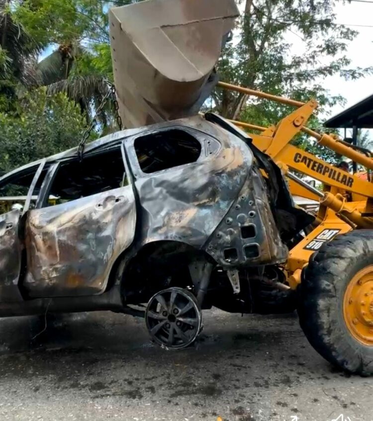 Kondisi mobil Avanza diduga penmibun BBM usai alami Kebakaran
