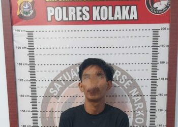 MF (23) saat diamankan Polres Kolaka usai kedapatan simpan sabu