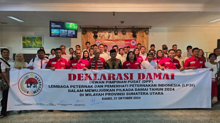 DPP LP3I Sumut saat deklarasi damai dukung Pilkada Serentak Tahun 2024