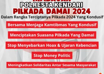 Himbauan Polresta Kendari terkait Pilkada damai