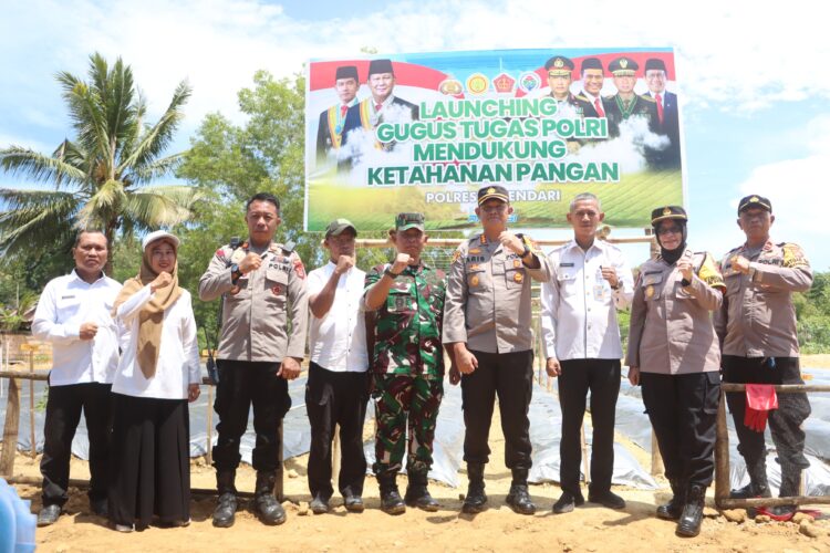 Peluncuran Gugus Tugas Ketahanan Pangan Polresta Kendari