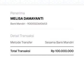 Bukti transfer dari MRC ke MD