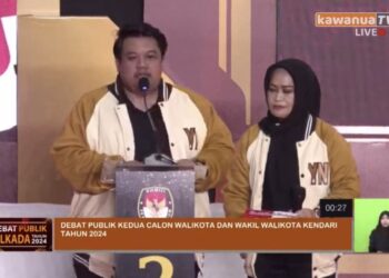 Paslon Wali Kota dan Wakil Wali Kota Kendari, Yudhi-Nirna