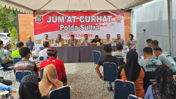 Jumat Curhat Polda Sultra di Kecamatan Wua-wua