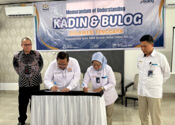 Penandatanganan MoU Kadin Sultra dan Bulog