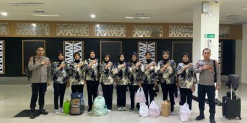 Pemberangkatan 9 Casis Bakomsus Polwan