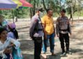 Personel Polres Konut melakukan pengamanan di tempat wisata