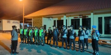 Apel persiapan patroli gabungan