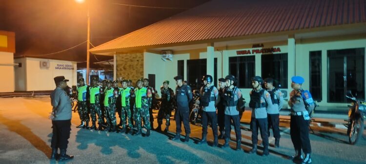 Apel persiapan patroli gabungan