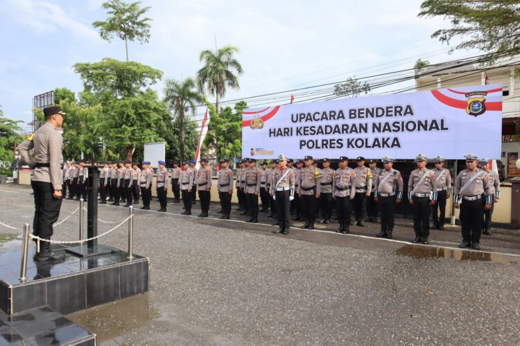 Polres Kolaka saat menggelar kegiatan Hari Kesadaran Nasional