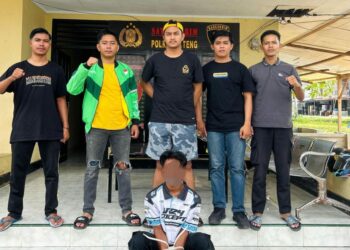 Pelaku pencabulan usai diamankan Tim Resmob Polres Buteng