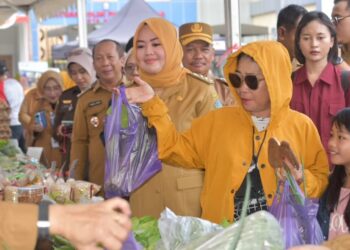 Wali Kota Kendari, Siska Karina Imran memantau GPM yang digelar Pemkot