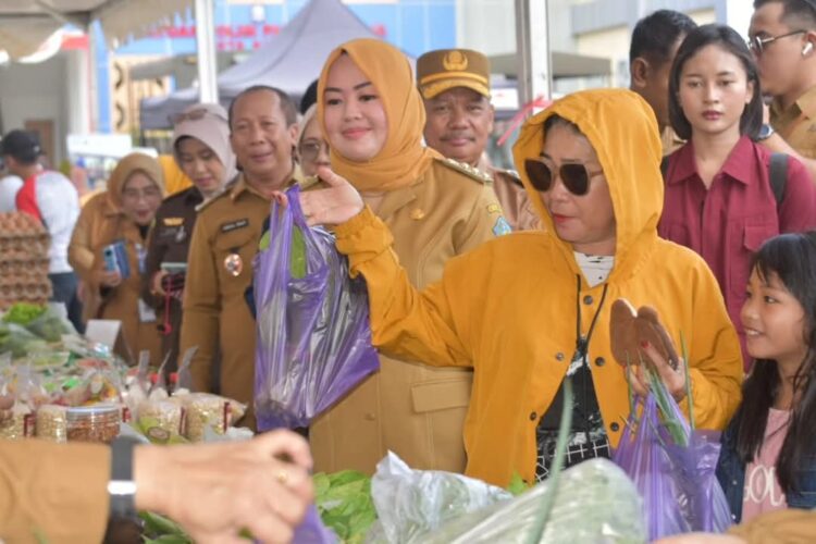 Wali Kota Kendari, Siska Karina Imran memantau GPM yang digelar Pemkot