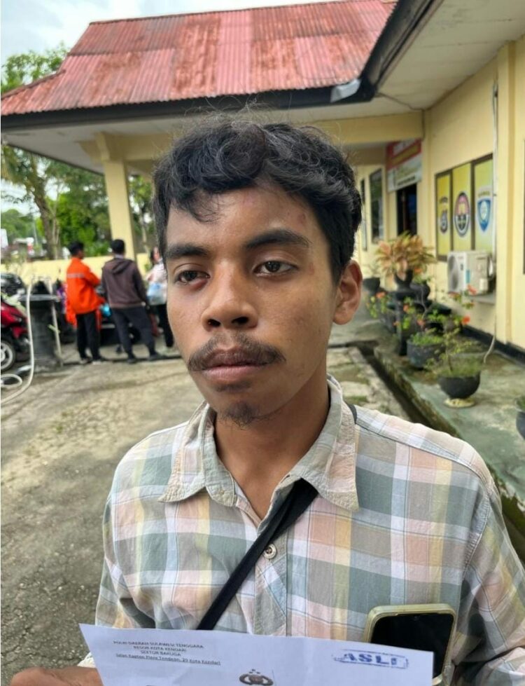 Mahasiswa MS (21) yang diduga dianiaya oleh oknum SPBU Baruga