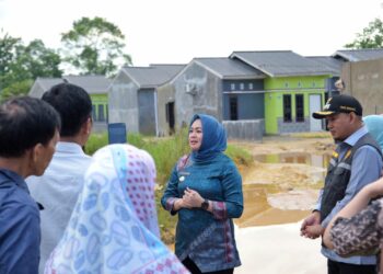 Wali Kota Kendari didampingi Wakil Wali Kota meninjau langsung lokasi banjir