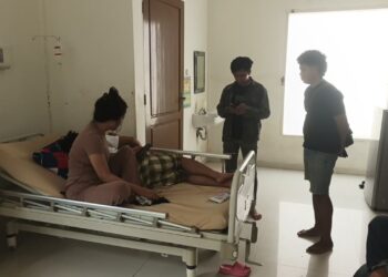 Salah satu korban penganiayaan oleh oknum Brimob, saat ini masih dirawat di RS