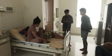 Salah satu korban penganiayaan oleh oknum Brimob, saat ini masih dirawat di RS